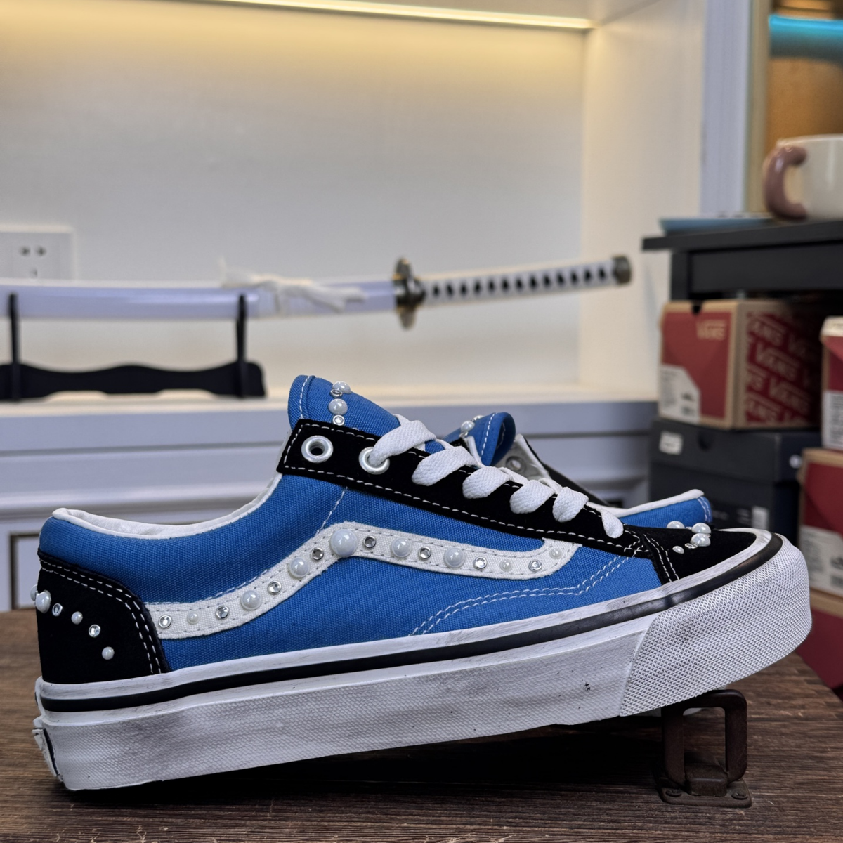 Vans Old Skool 36 Pearlized - Black/Navy Blue