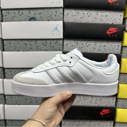 Adidas Samba - Cloud White Silver Metallic