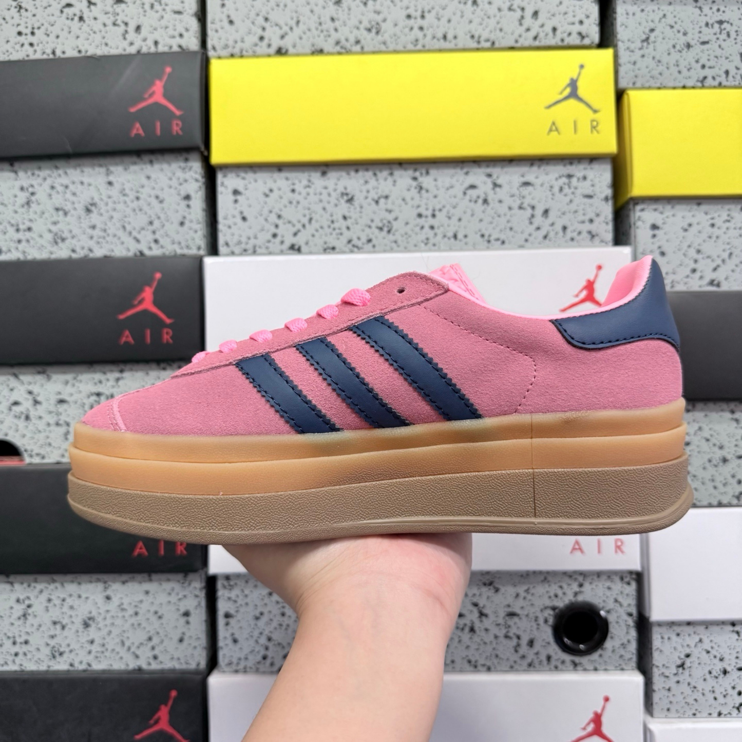 Adidas Gazelle Bold - Pink Brown Blue