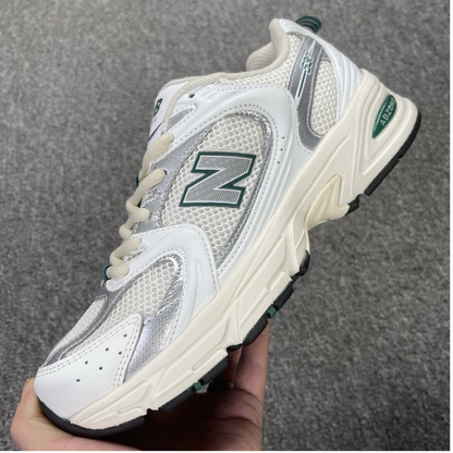 New Balance 530 - White Silver Green