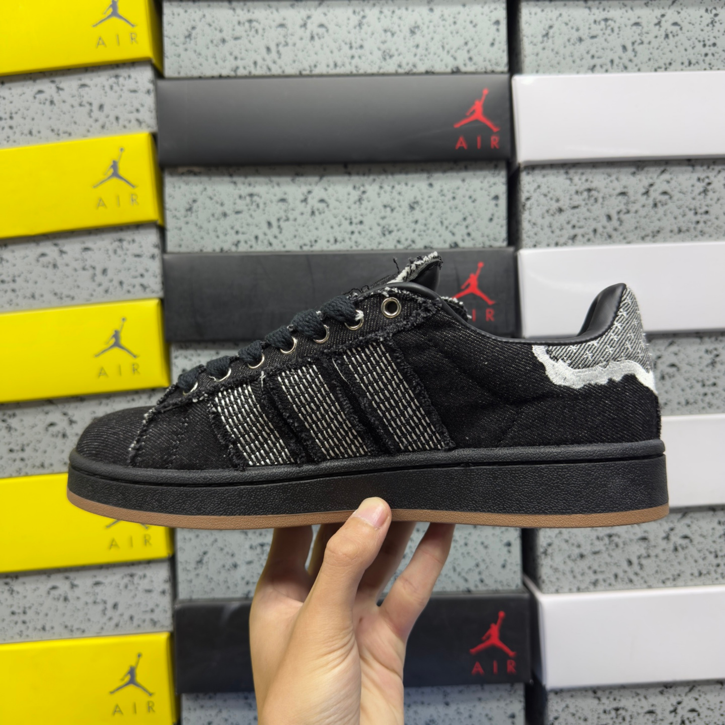 Adidas Campus 00's - Denim Black Off White Gum