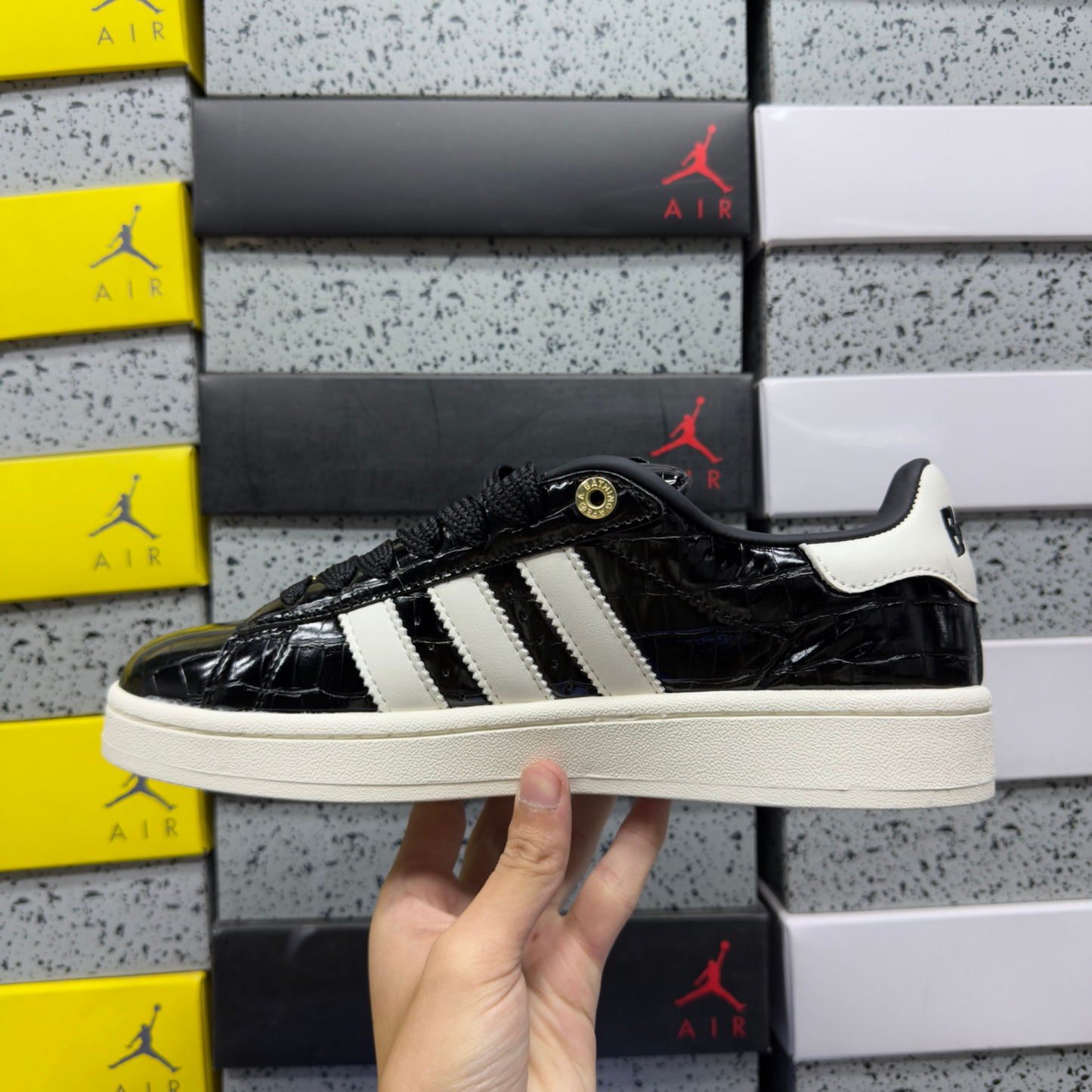 BAPE X Adidas Campus 00's - Black Croc