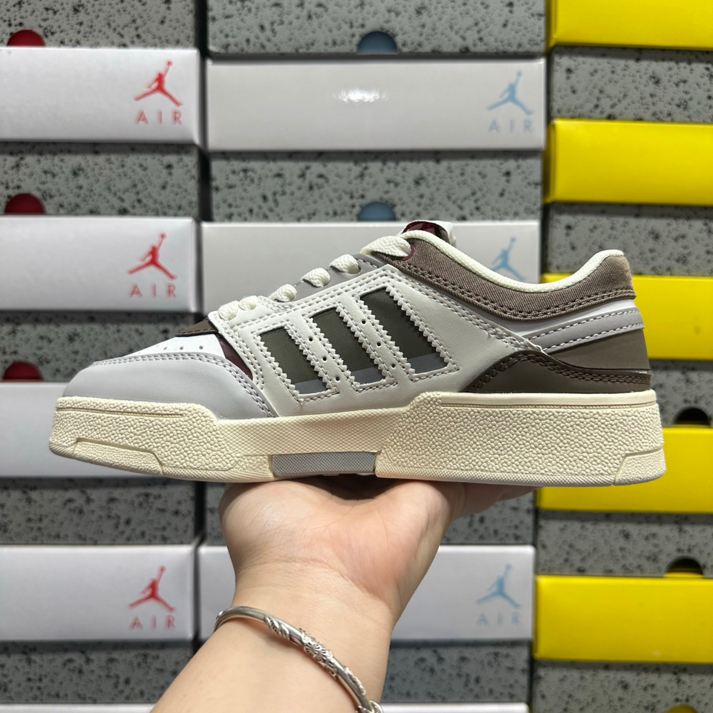 Adidas Drop Step Low - White / Green