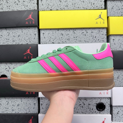 Adidas Gazelle Bold - Green Pink Brown