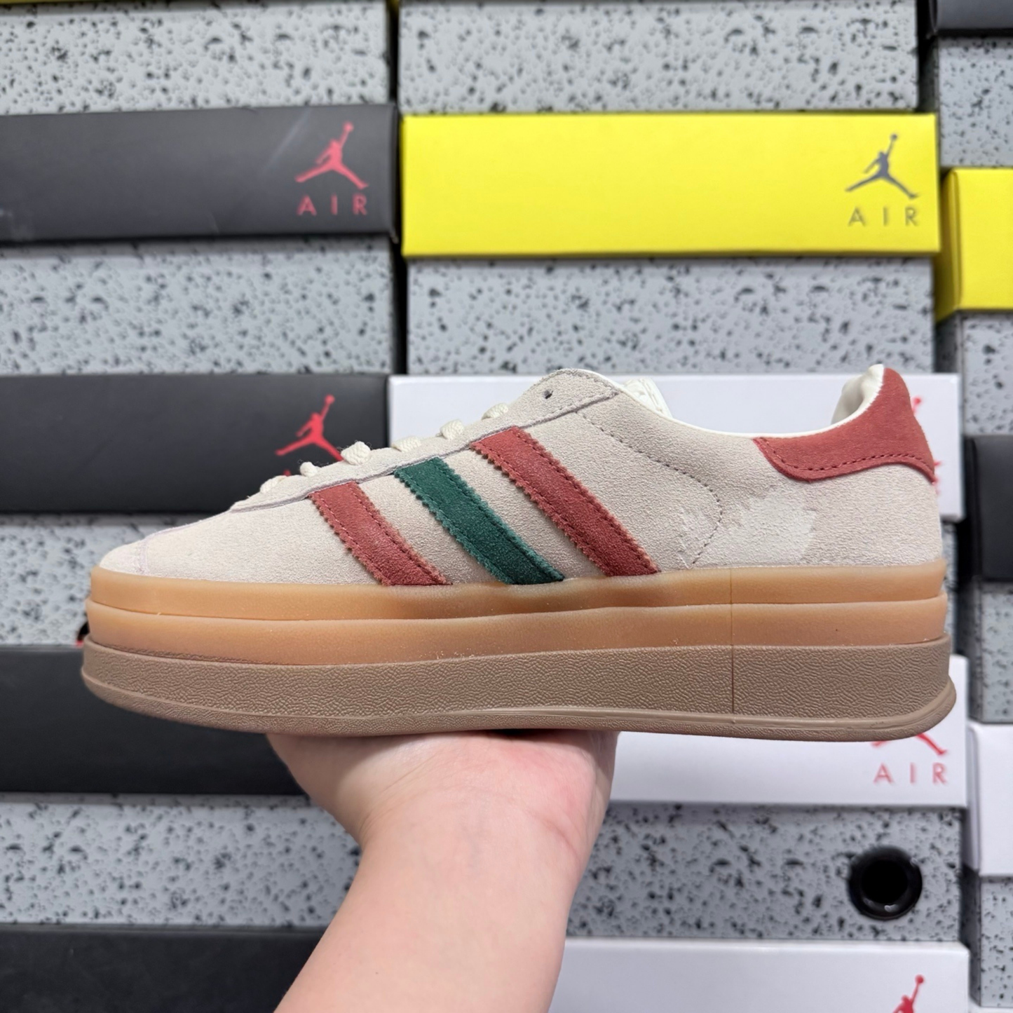Adidas Gazelle Bold - Brown Brown Green