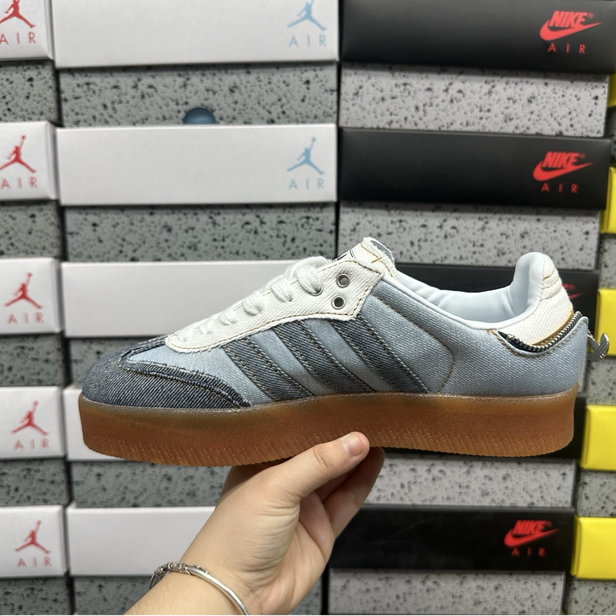 Atmos x Adidas Samba - Pink Denim