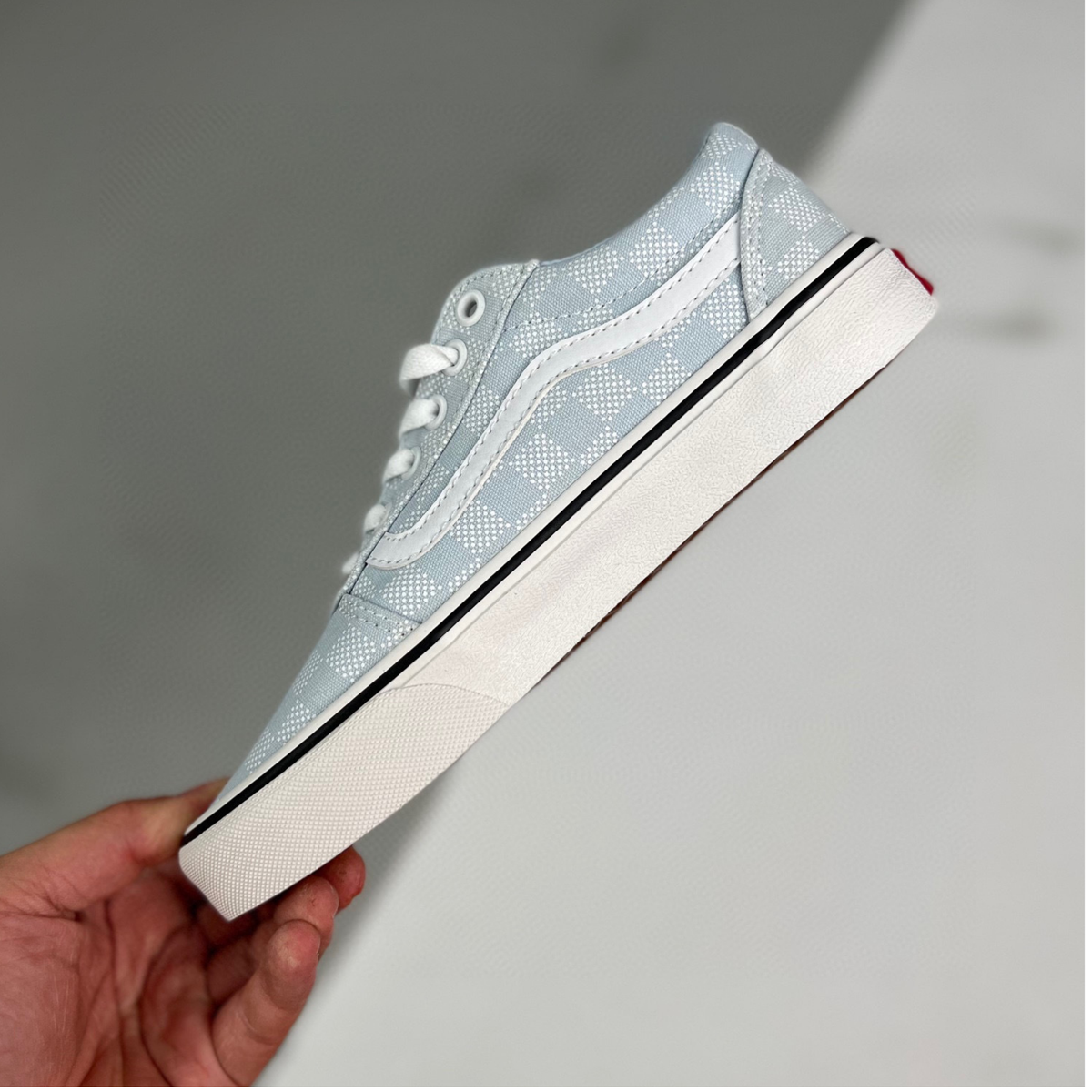 Vans Old Skool  Checkerboard - Dawn Mist Blue