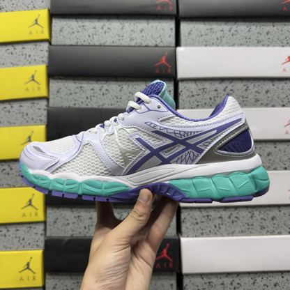 Asics Gel Nimbus 16 - White / Periwinkle / Mint