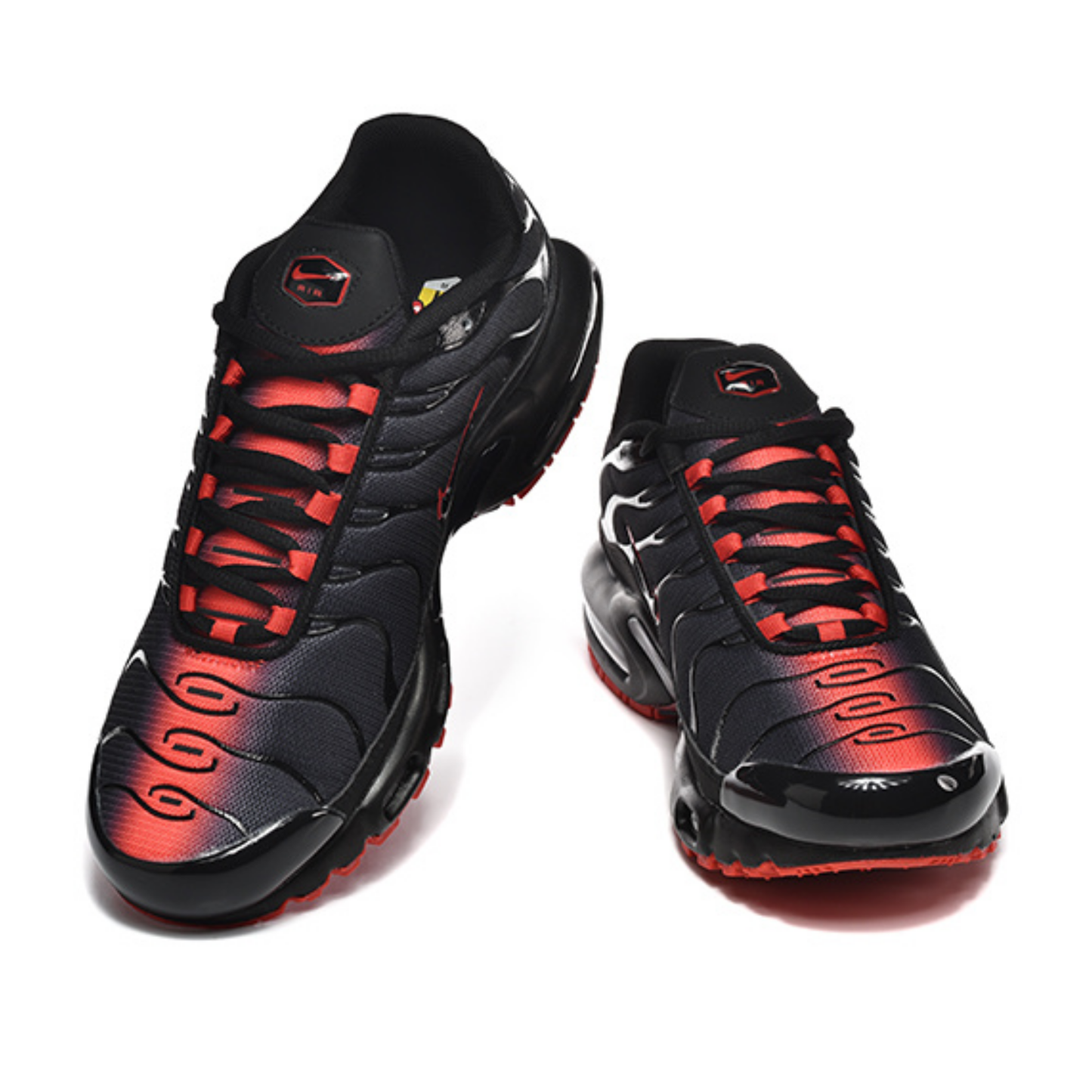 Nike Air Max Plus - Black Bright Crimson Inverse