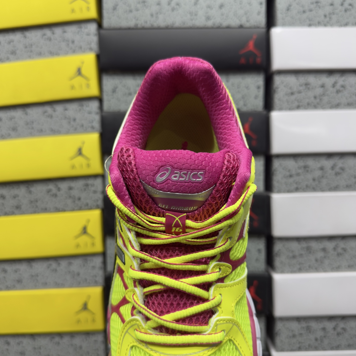 Asics Gel Nimbus 16 - Flash Yellow / Pink / Purple