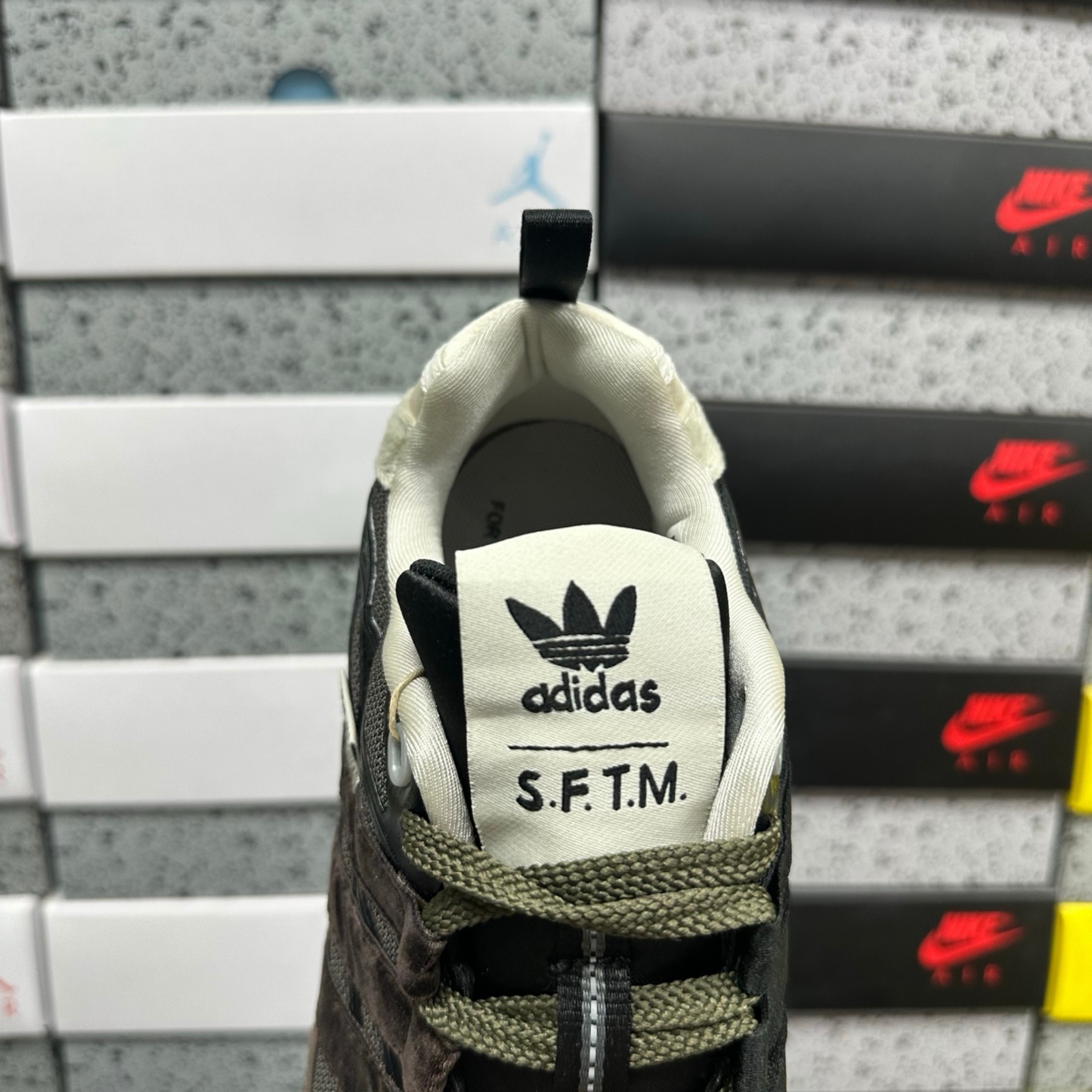 SFTM x Adidas Adistar Cushion - Core Black/Dark Brown