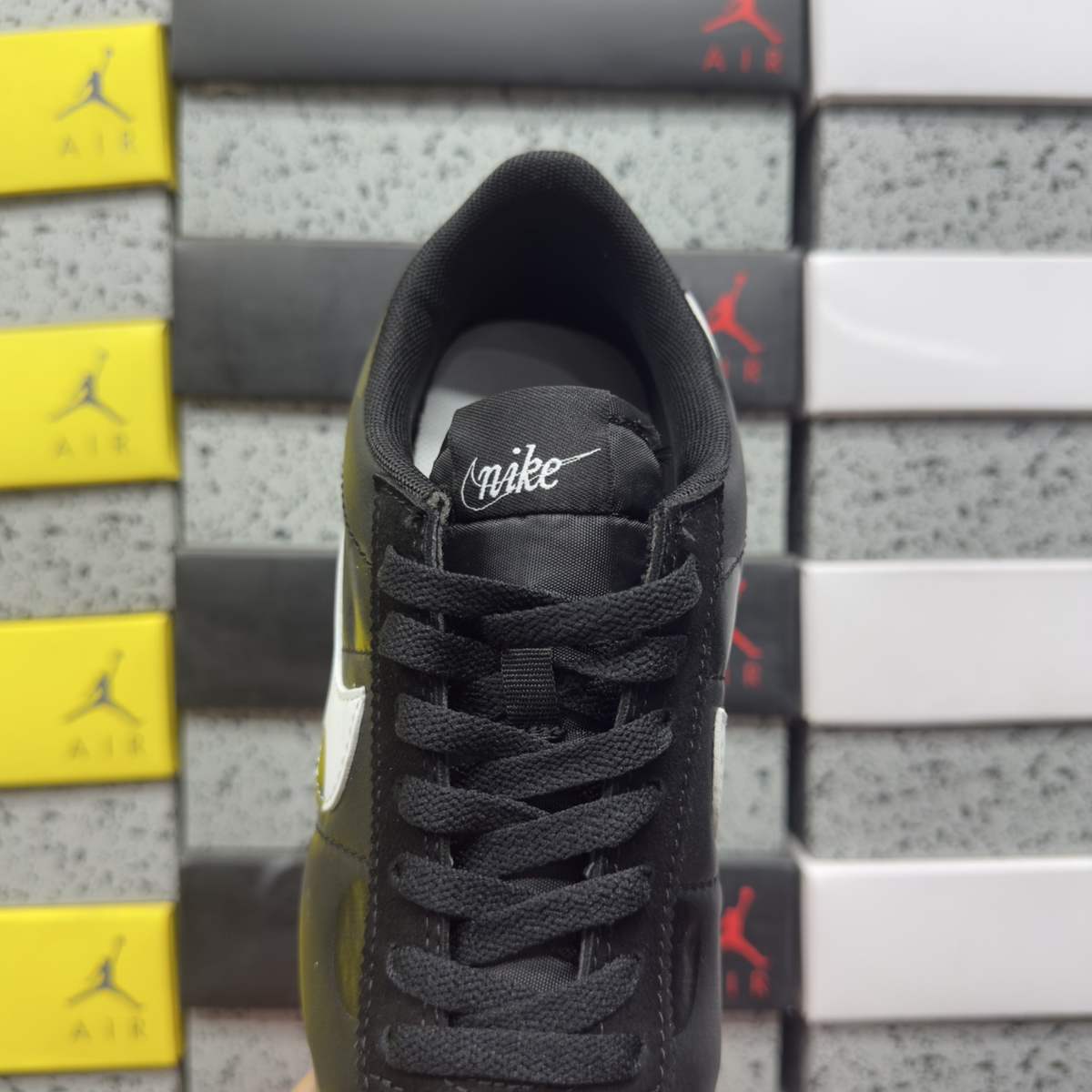 Nike Cortez - Polka Dots Black White
