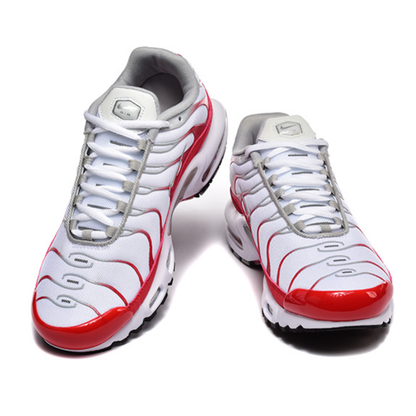 Nike Air Max Plus - White University Red Wolf Grey