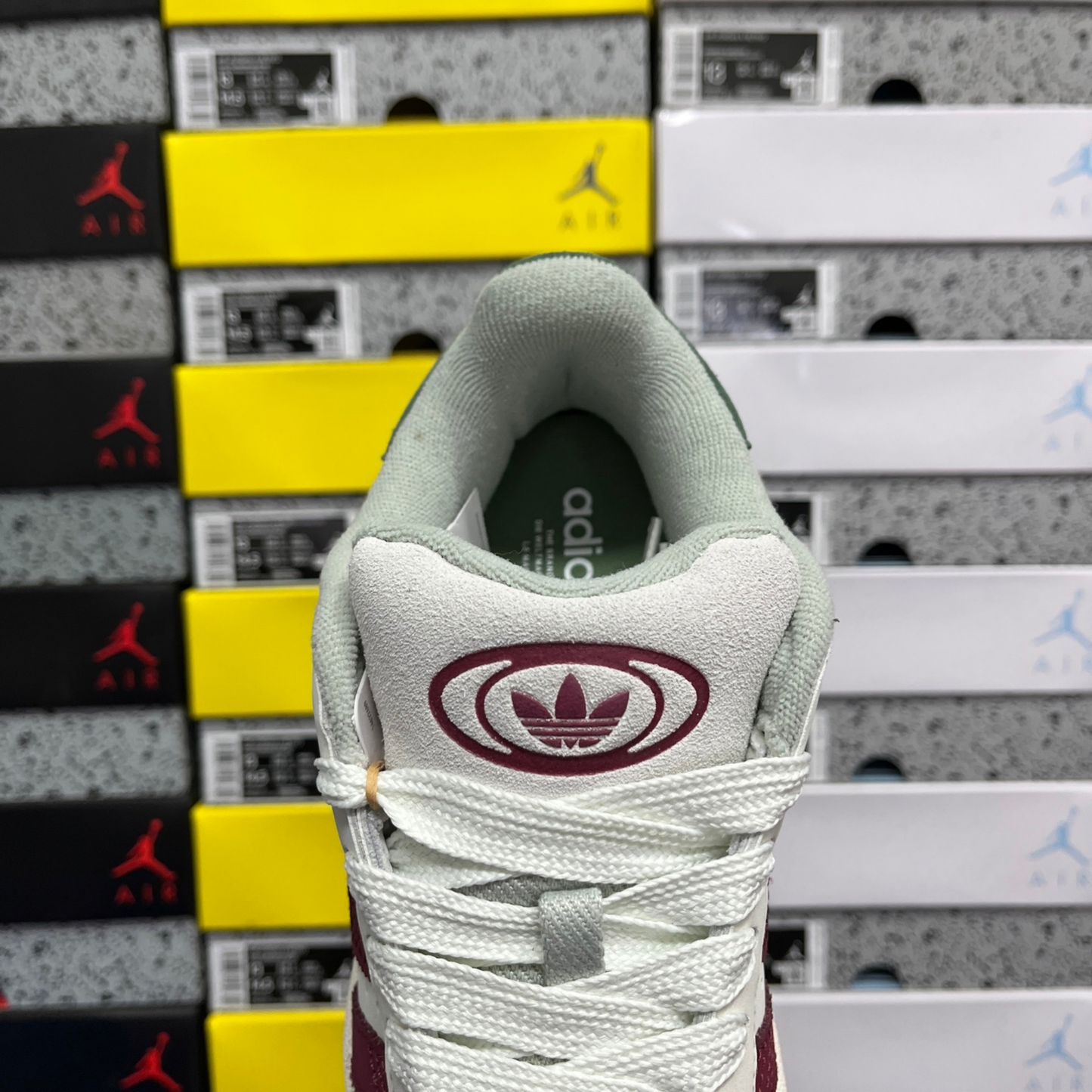 Adidas Campus 00's - Cloud White Burgundy