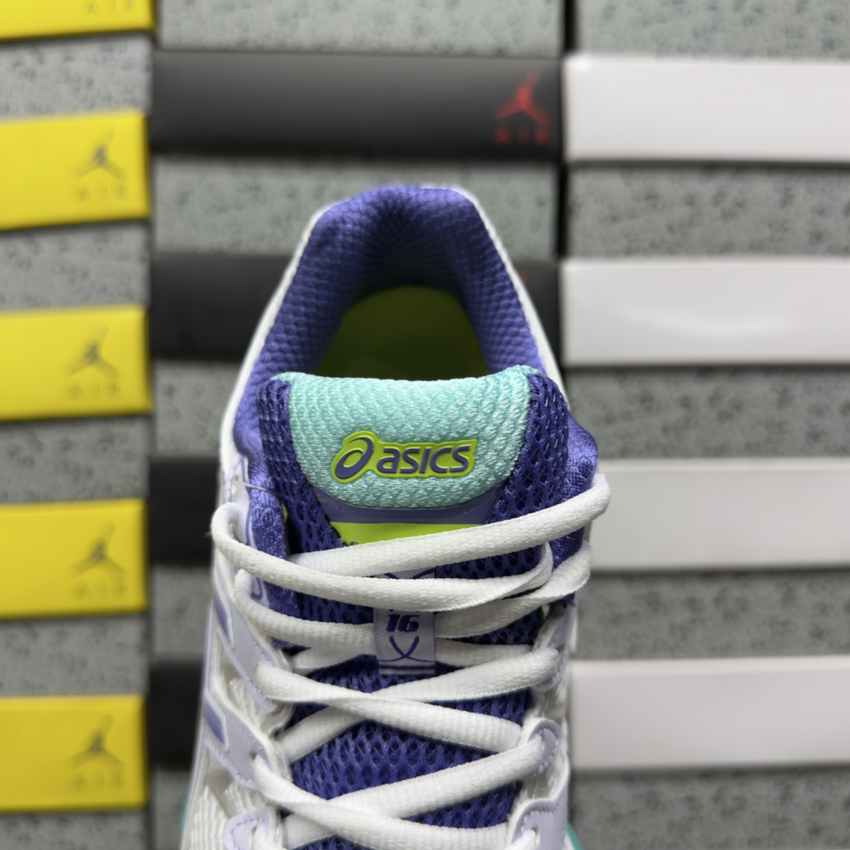 Asics Gel Nimbus 16 - White / Periwinkle / Mint