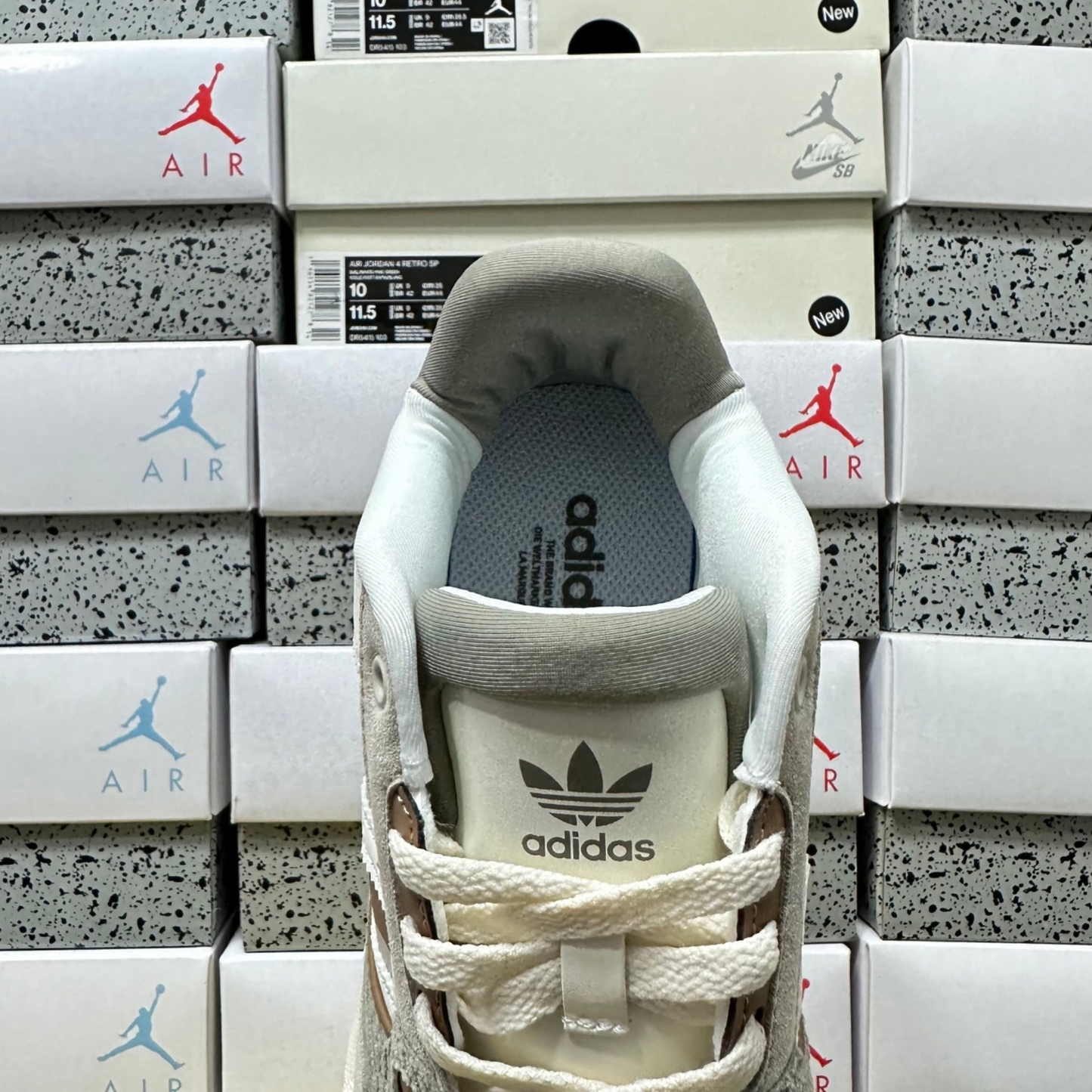 Adidas Drop Step Low 2.0 - White Tan / Grey"