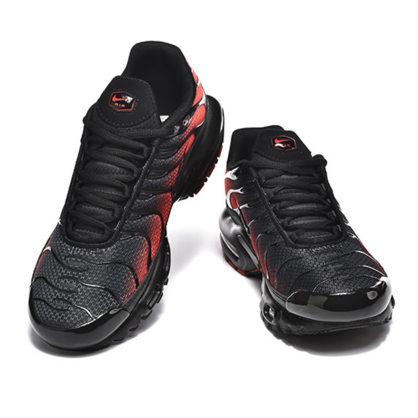 Nike Air Max Plus - Black Bright Crimson Sunset