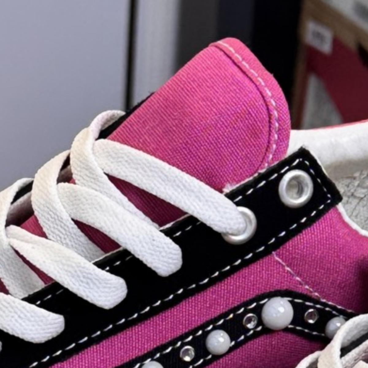 Vans Old Skool 36 Pearlized - Fuchsia Red