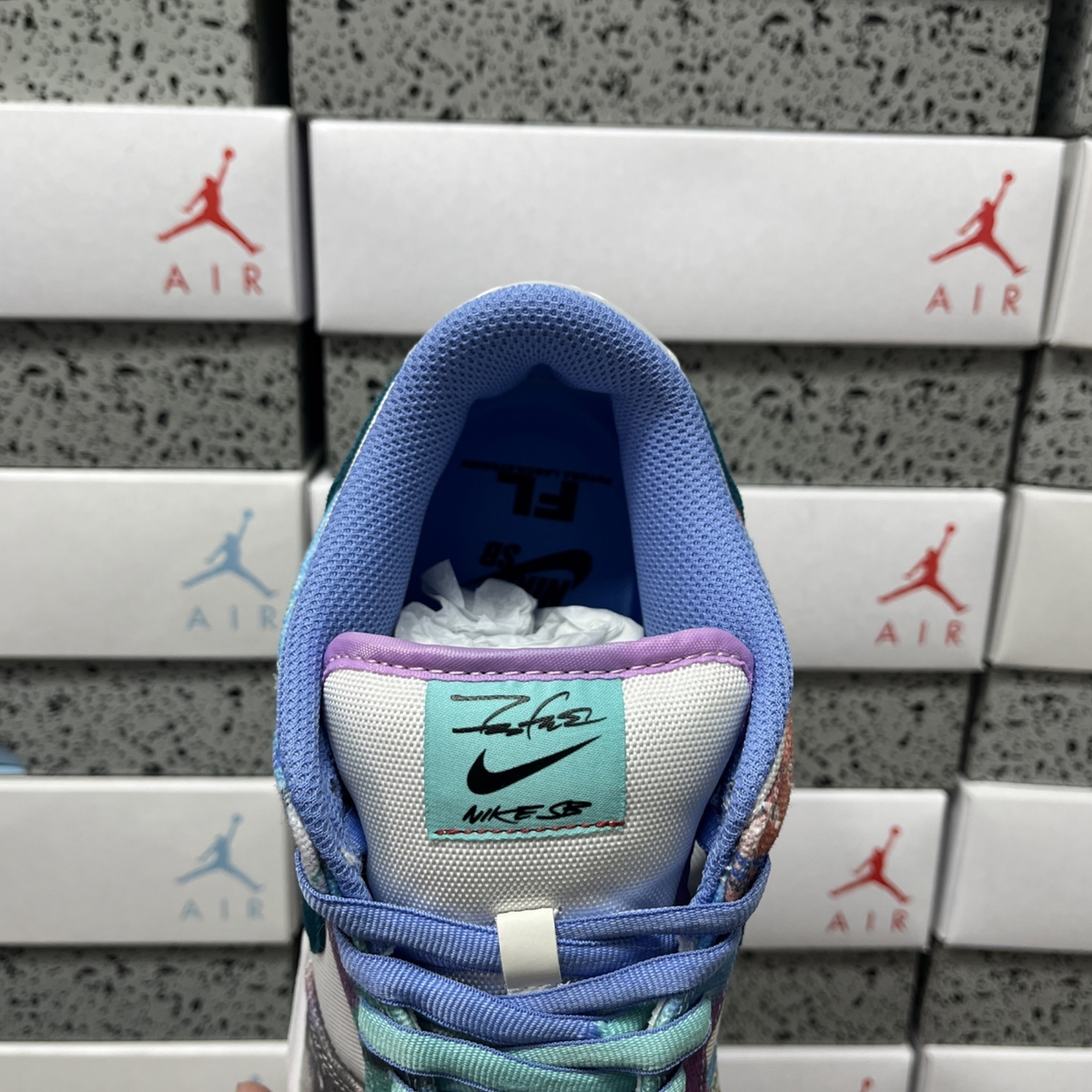 Futura Laboratories X Nike SB Dunk Low - Bleached Aqua