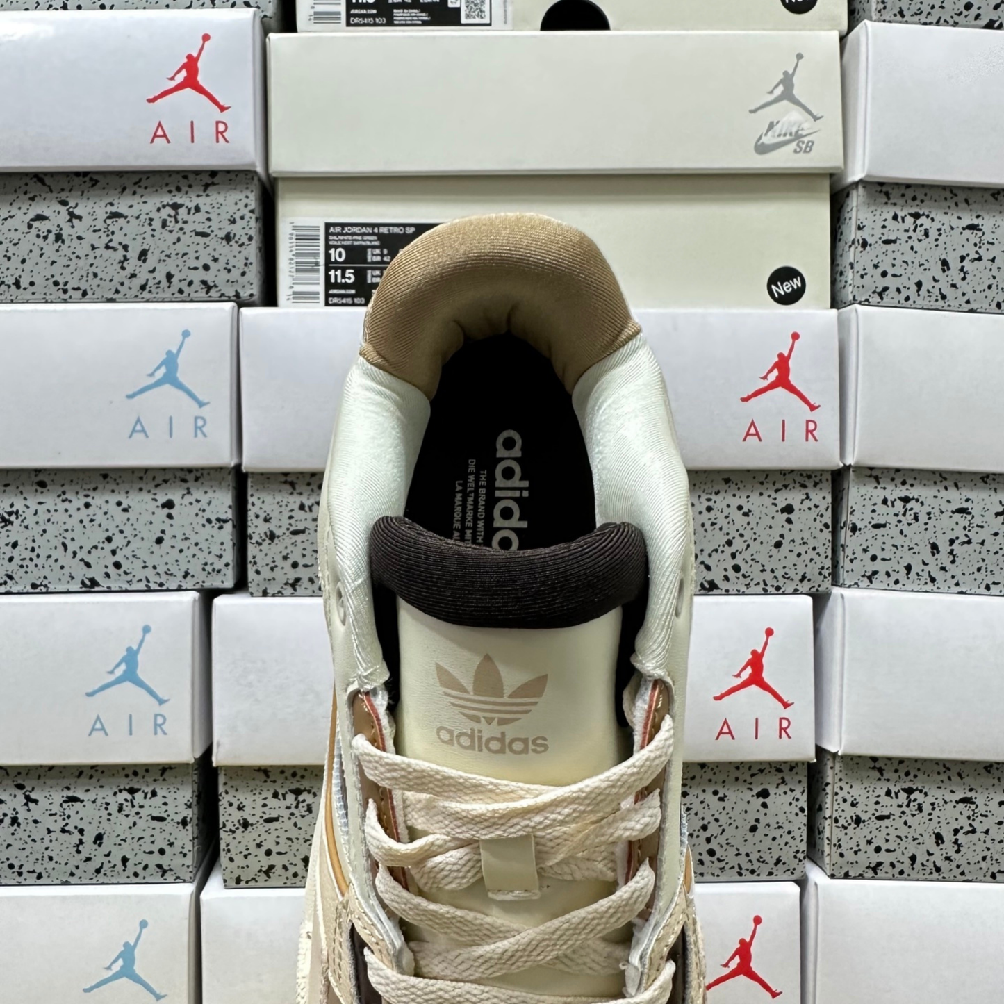 Adidas Drop Step Low 2.0 - Cream White Brown Cardboar