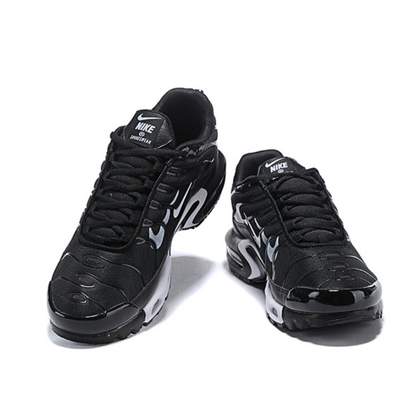 Nike Air Max Plus - Black White Swoosh Print