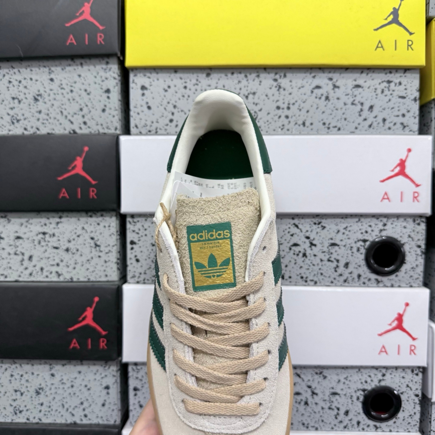 Adidas Gazelle Bold - Wonder White Collegiate Green