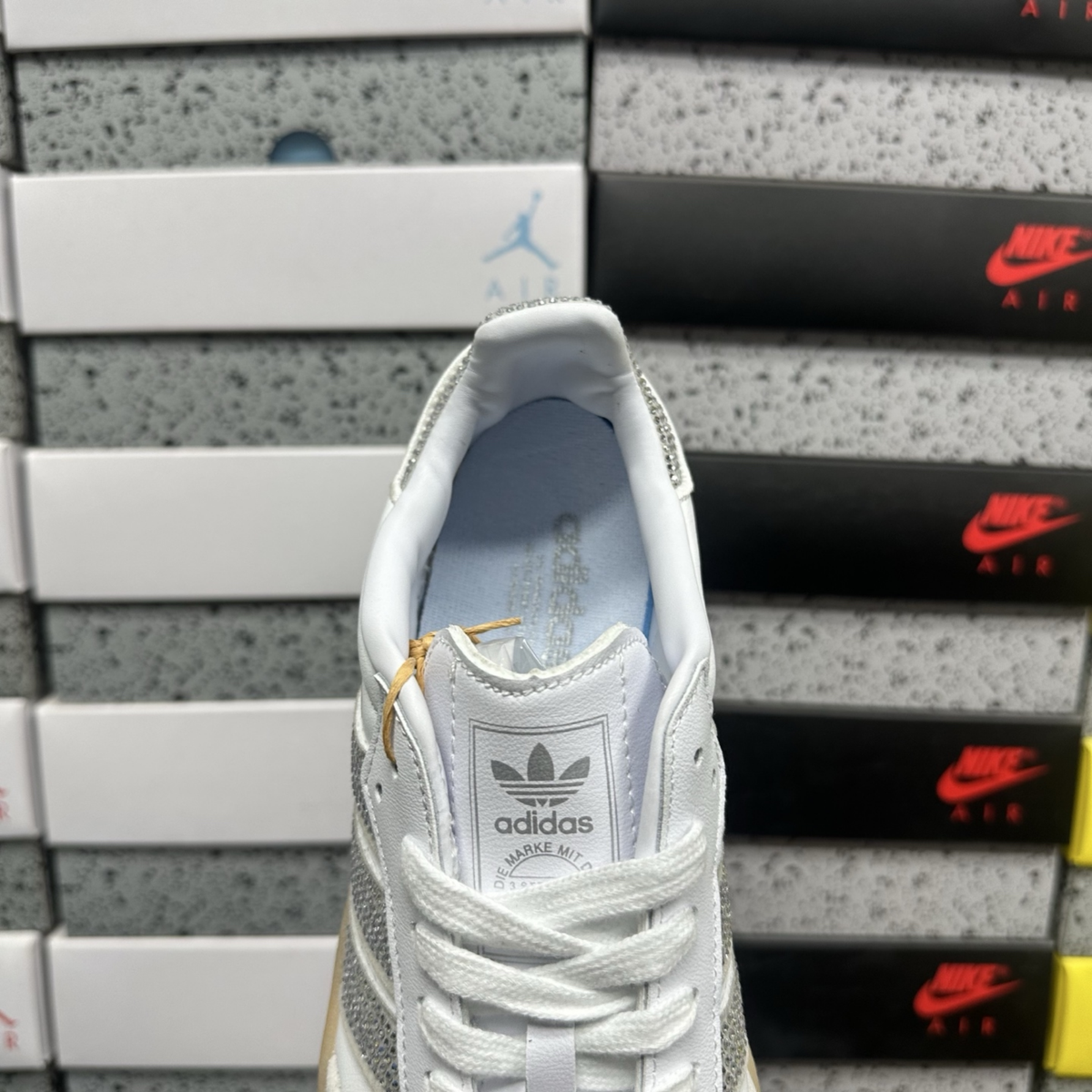 Adidas Samba - Crystal White Silver Metallic