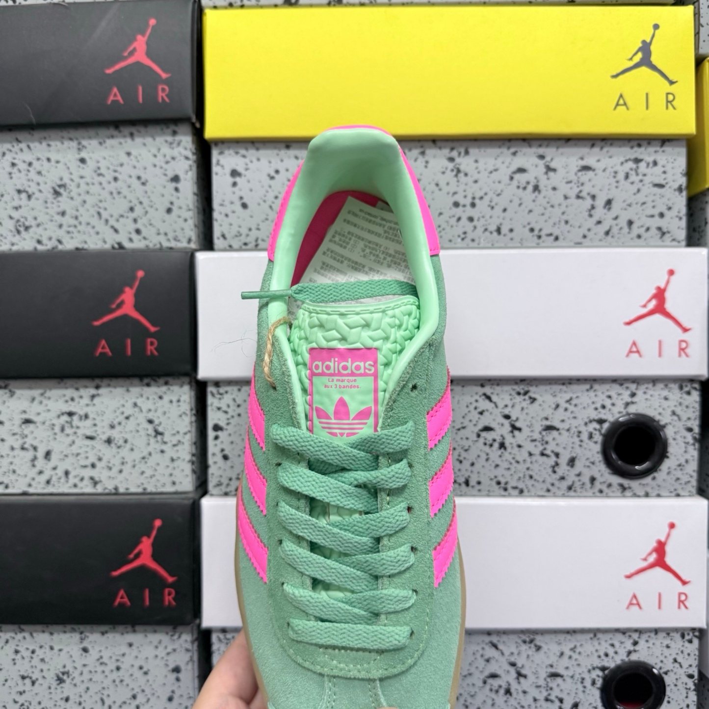 Adidas Gazelle Bold - Green Pink Brown
