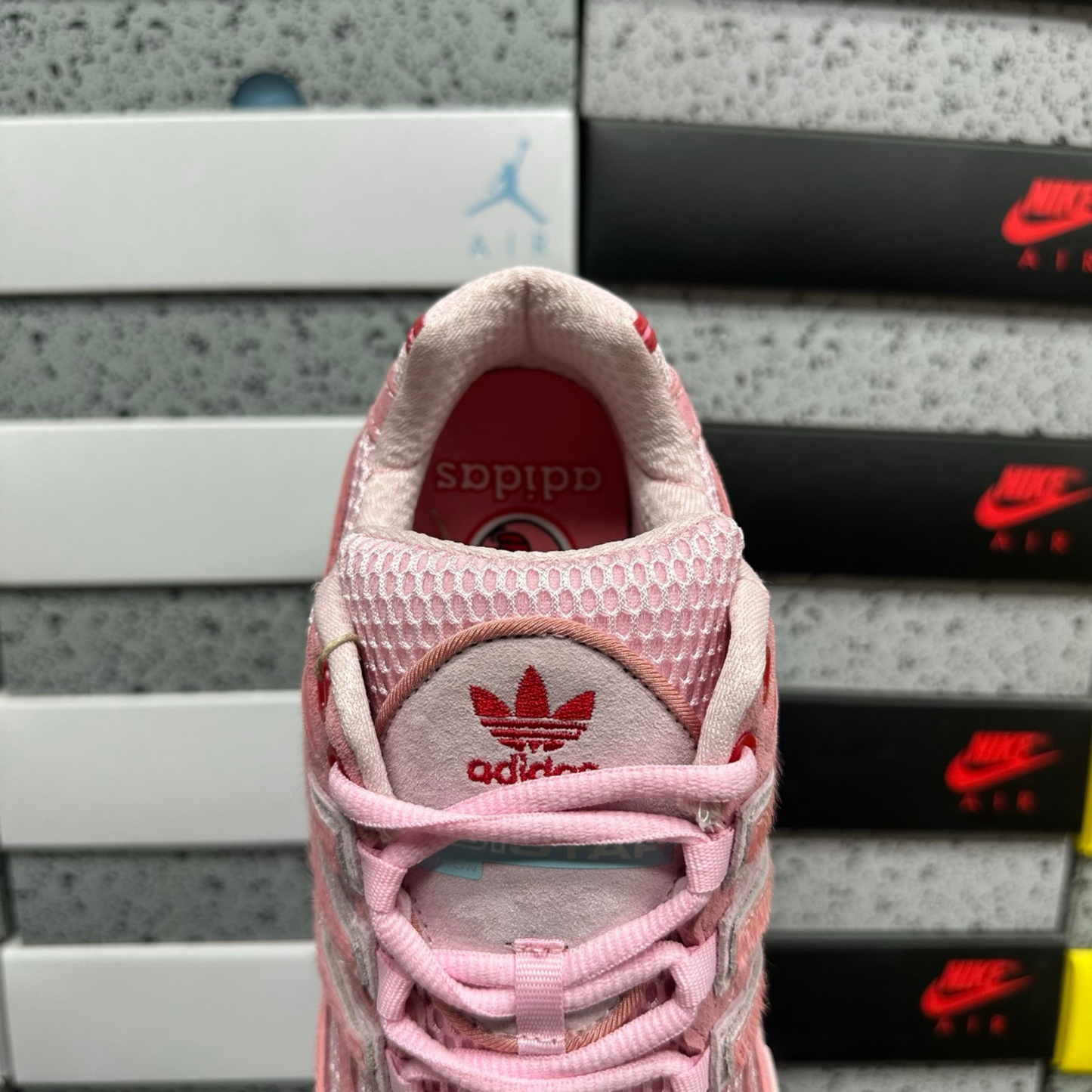 UNHEARD OF x Adidas Adistar Cushion - Clear Pink/Semi Collegiate Red