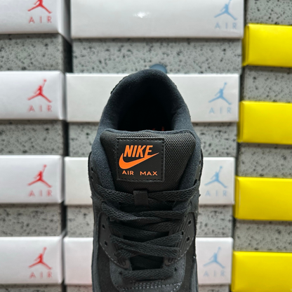 Nike Air Max 90 - Black Metallic Cool Grey Orange