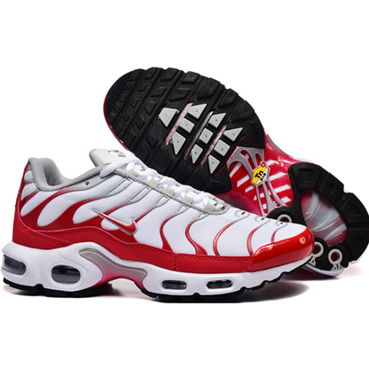 Nike Air Max Plus - White University Red Wolf Grey