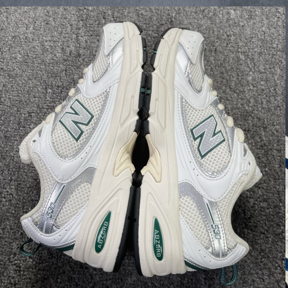 New Balance 530 - White Silver Green