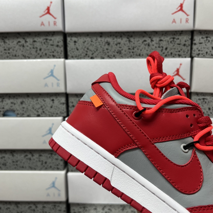 Off-White X Nike SB Dunk Low - University Red