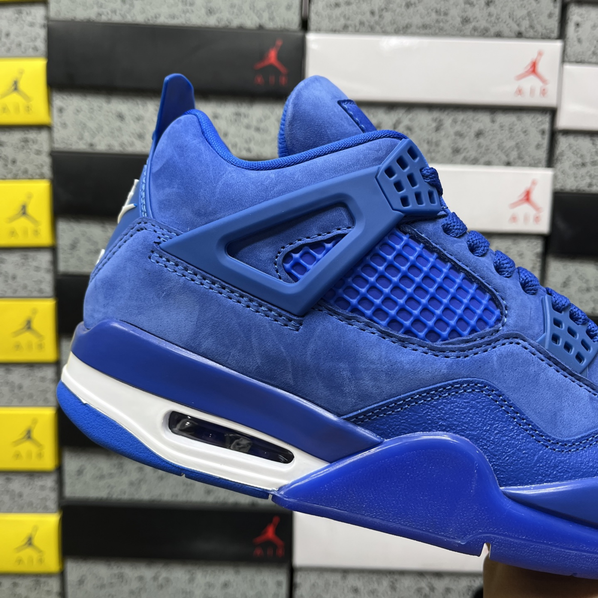Nigel Sylvester x Air Jordan 4 Retro OG SP - Brick By Brick Blue Sample
