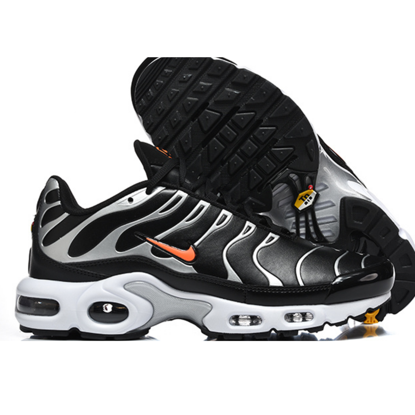 Nike Air Max Plus G - Black Metallic Silver Total Orange