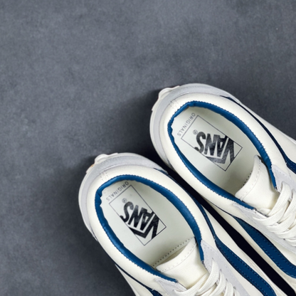 Vans Old School Leather - White/Blue