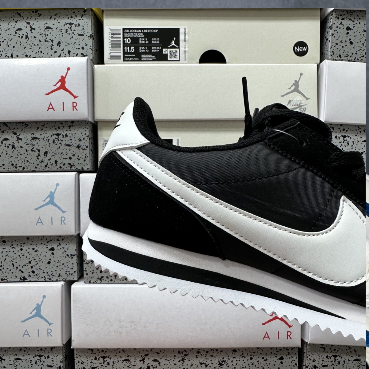 Nike Cortez Textile - Black White