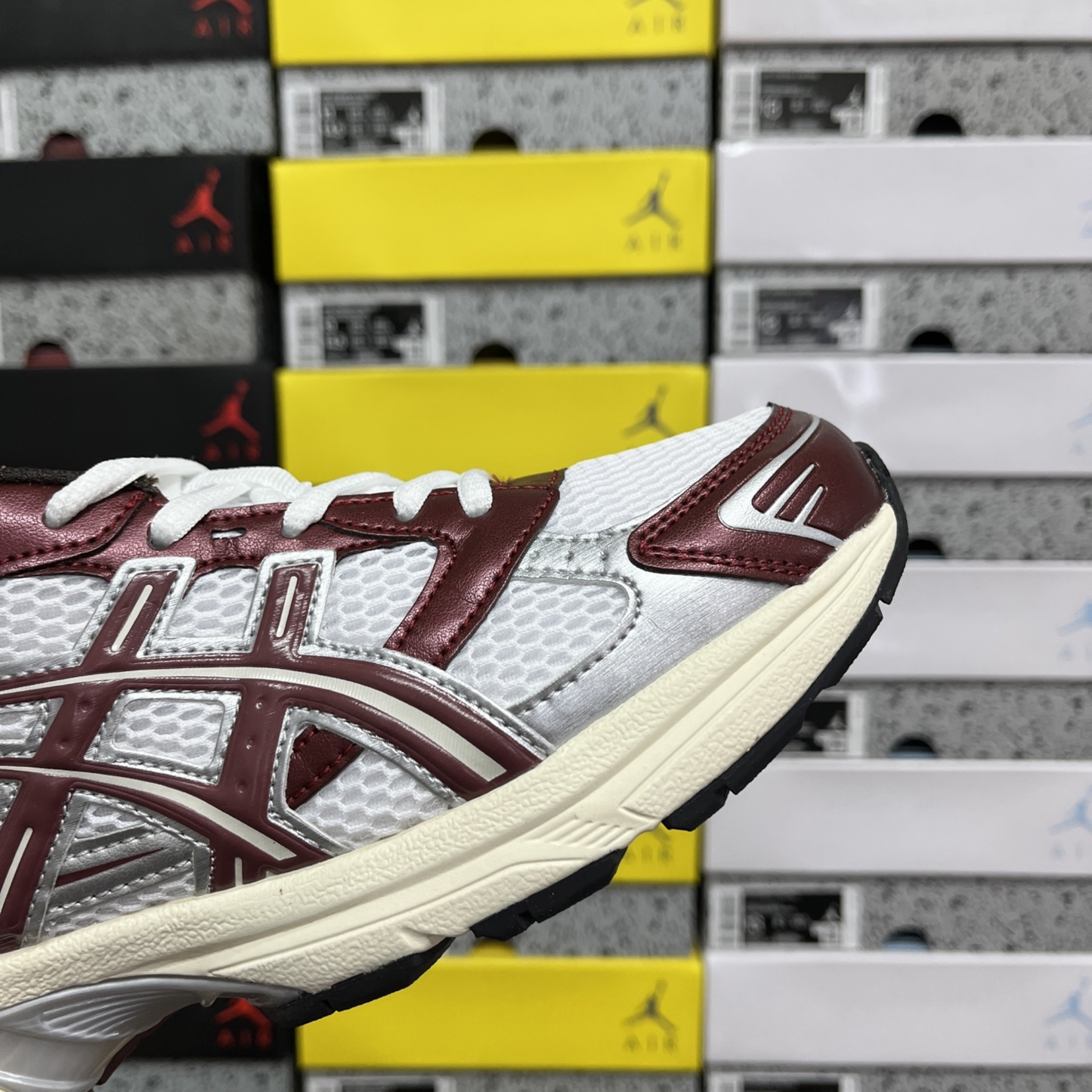 Asics Gel 1130 - White Maroon Banner
