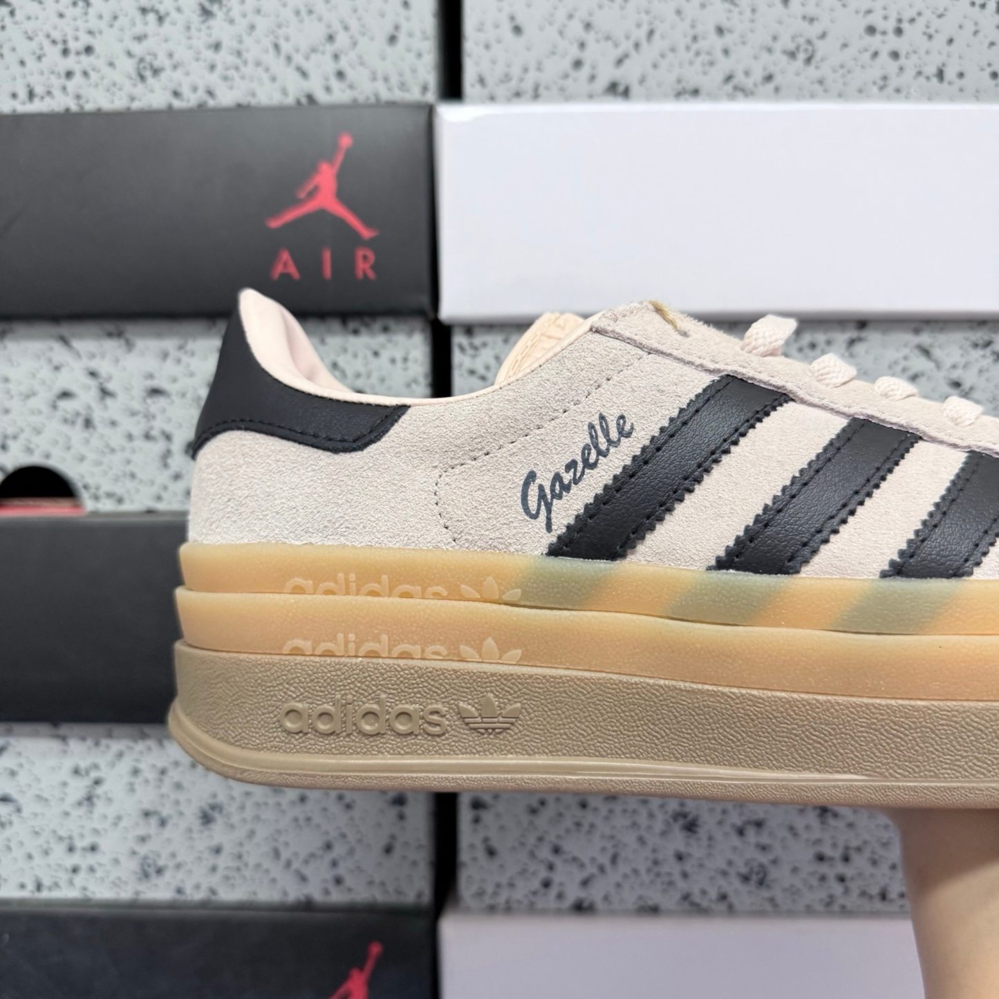 Adidas Gazelle Bold - Wonder Quartz Core Black