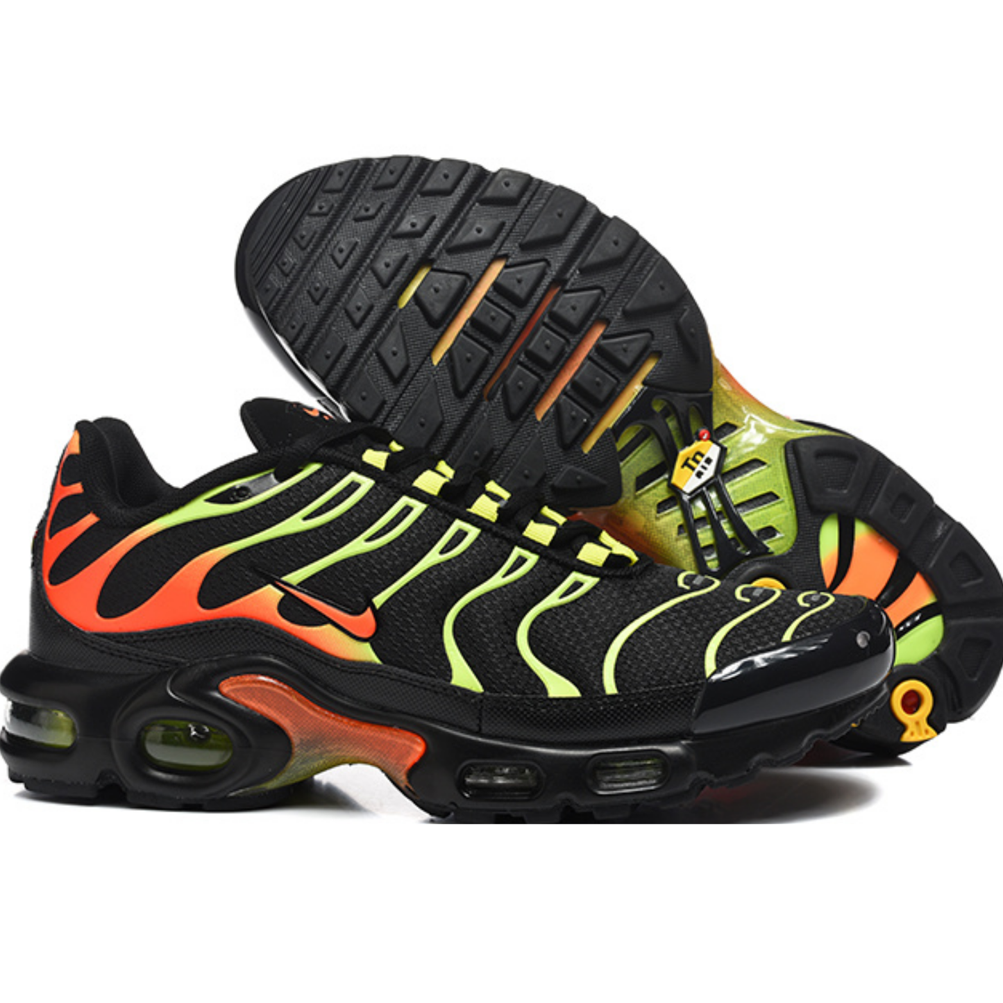 Nike Air Max Plus - Black Volt Solar Flare