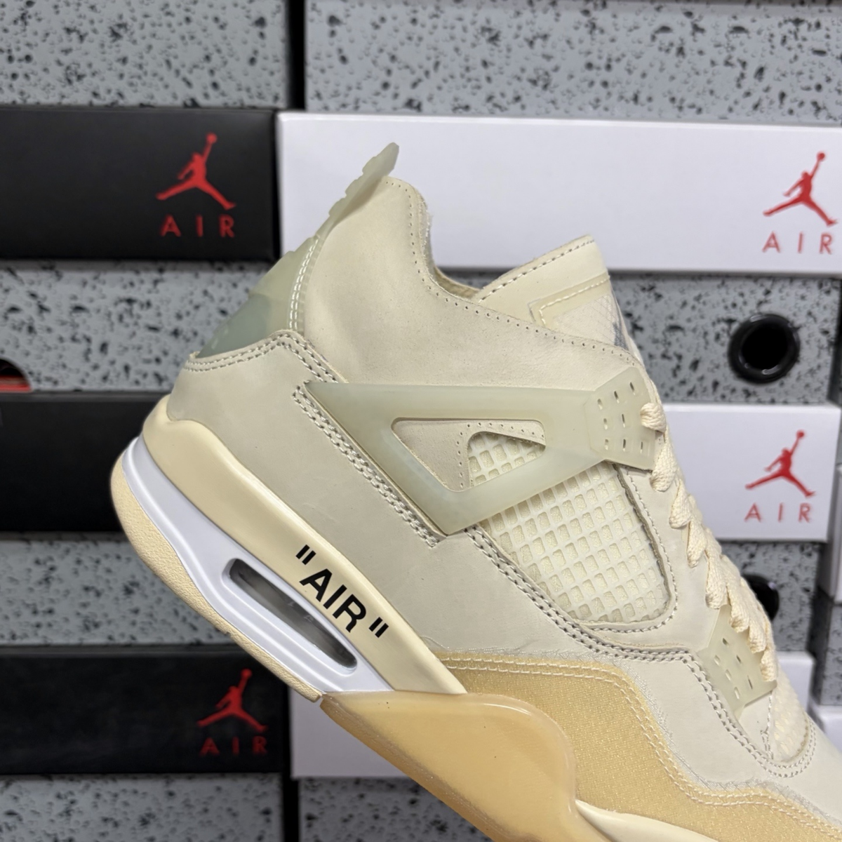 Off-White x Air Jordan 4 Retro SP - Sail