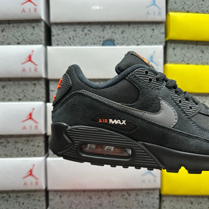 Nike Air Max 90 - Black Metallic Cool Grey Orange