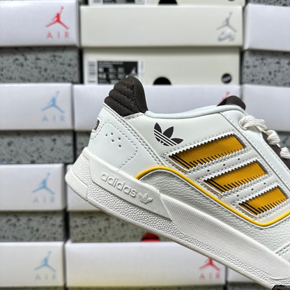 Adidas Drop Step Low 2.0 - White Tint / Collegiate Gold / Brown