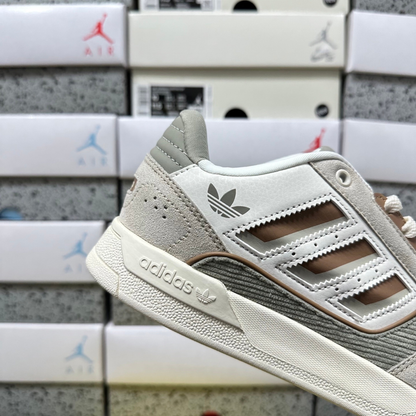 Adidas Drop Step Low 2.0 - White Tan / Grey"
