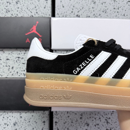 Adidas Gazelle Bold - Black White Brown