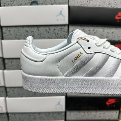 Adidas Samba - Cloud White Silver Metallic