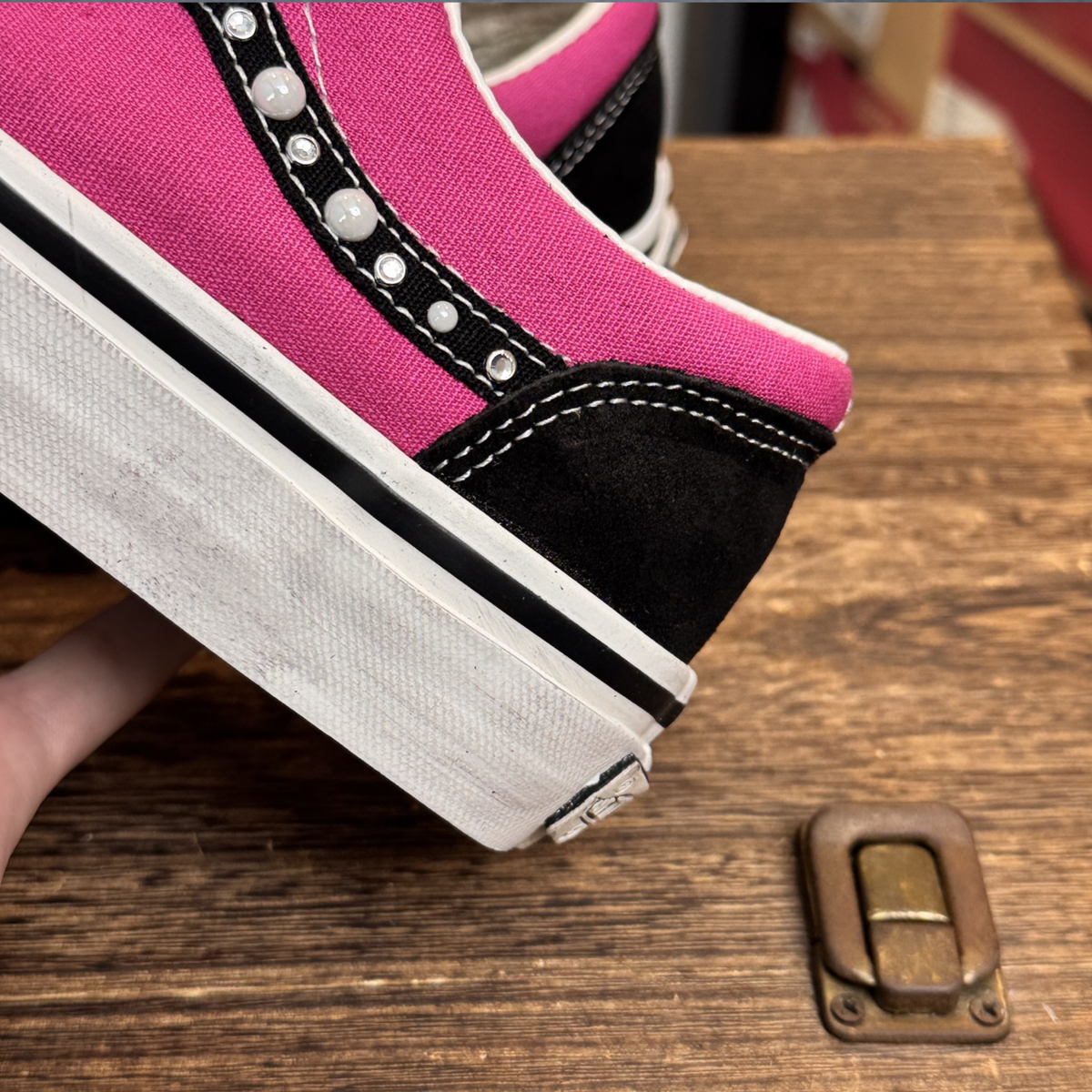 Vans Old Skool 36 Pearlized - Fuchsia Red
