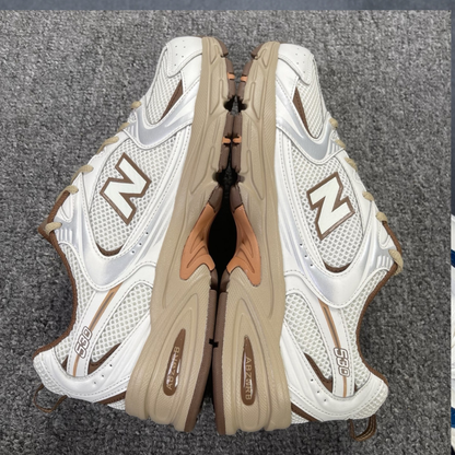 New Balance 530 - White Brown Beige
