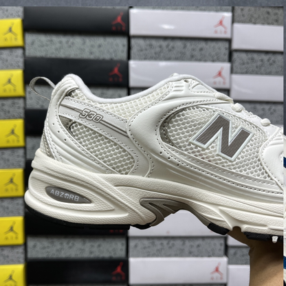 New Balance 530 - White Silver Metallic