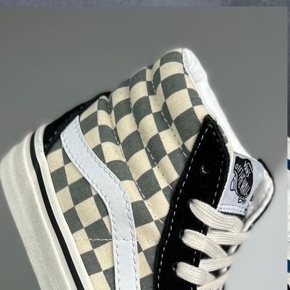 Vans Sk8-Hi Reissue 38 LX Checkerboard - Black/Sage